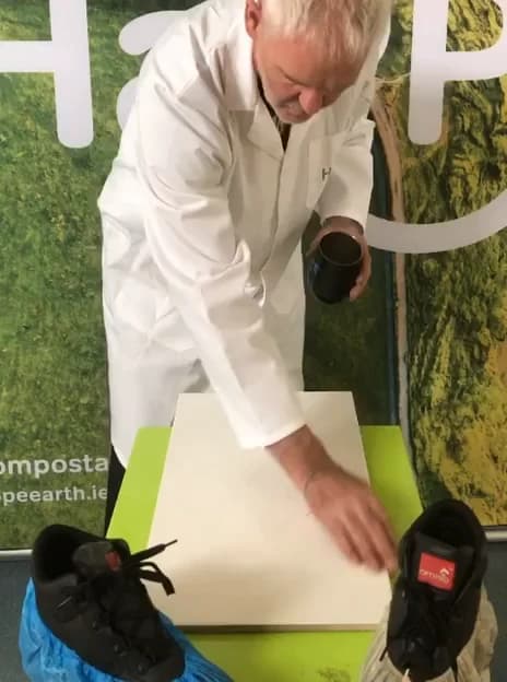 Wet tile slip test